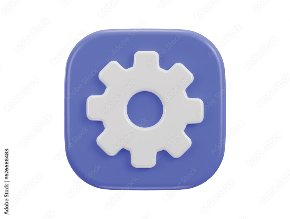 3d cogwheel gear settings icon vector illustration 3d cogwheel gear settings icon vector illustration