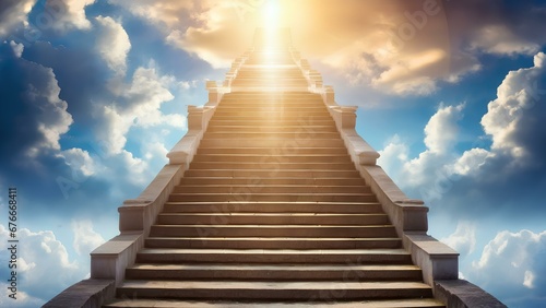 Staircase or Path to heaven, the concept of enlightenment.