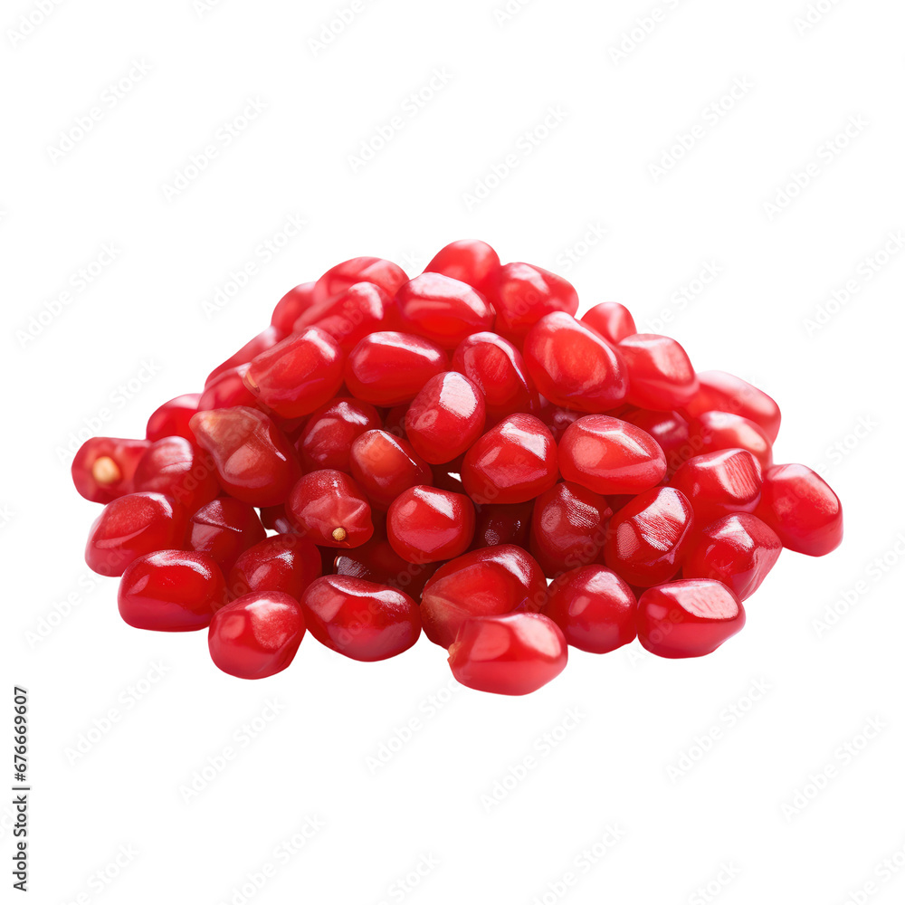 Juicy Pomegranate and Loose Seeds Juicy Pomegranate and Loose Seeds