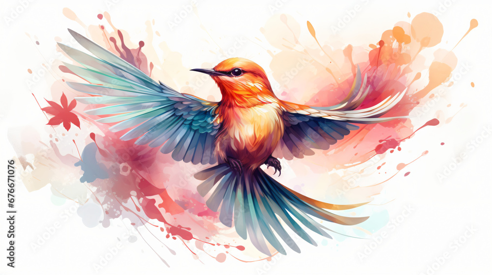 A Graceful Bird in Transparent Background A Captivate