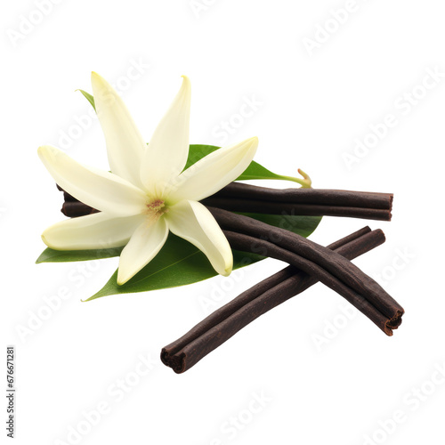 Vanilla Flower and Beans Arrangement