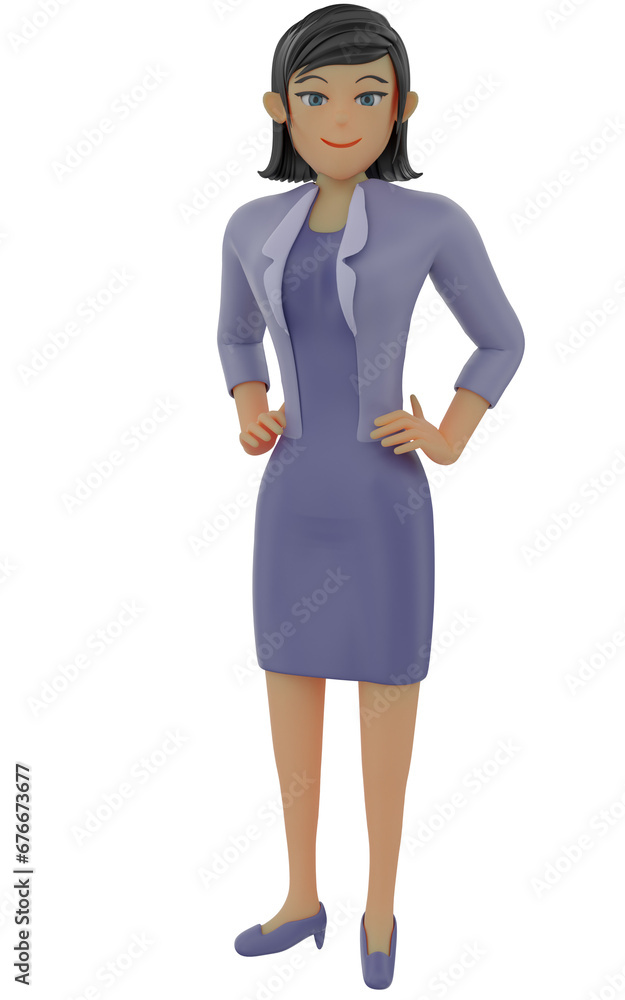 Business Woman 3d illustration