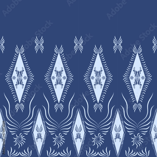 Pattern background from geometric shapes, blue and white stripes. For destroying gift wrap book cover clothes table cloth. 