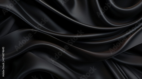 Abstract black background. Fabric background