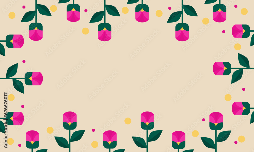 Flower geometry bauhaus background with copy spaces Flower geometry bauhaus background with copy spaces