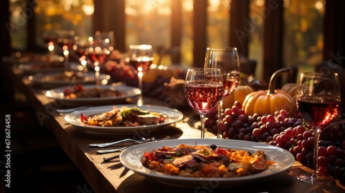 Thanksgiving Celebration Traditional Dinner Table    Wallpaper Pictures  Background Hd