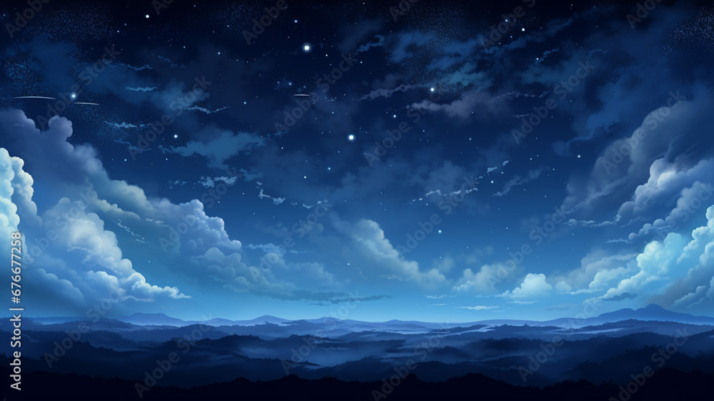 Perfect Pixel Art Star Sky at Night