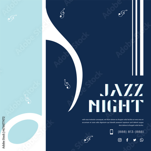 Music fest. Dynamic fluid shape and line. Commercial concert brochure template. Poster, flyer