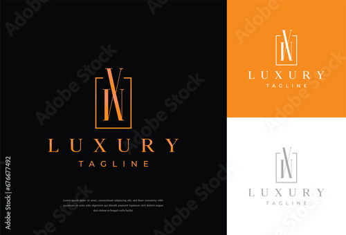 monogram letters VM logo V M VM Initial handwriting logo design. Beautyful design handwritten logo
