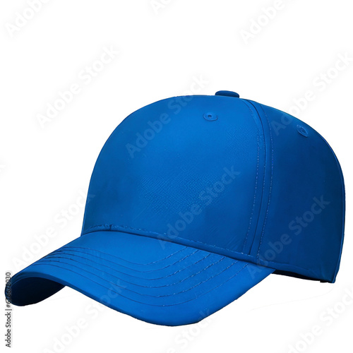 Blue cap on transparent background. photo