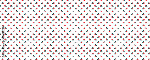 green and red stapler on white background, wrapping paper, endless pattern, illustration