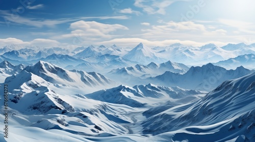 Hills Mountains Winter, Desktop Wallpaper Backgrounds, Background HD For Designer © PicTCoral