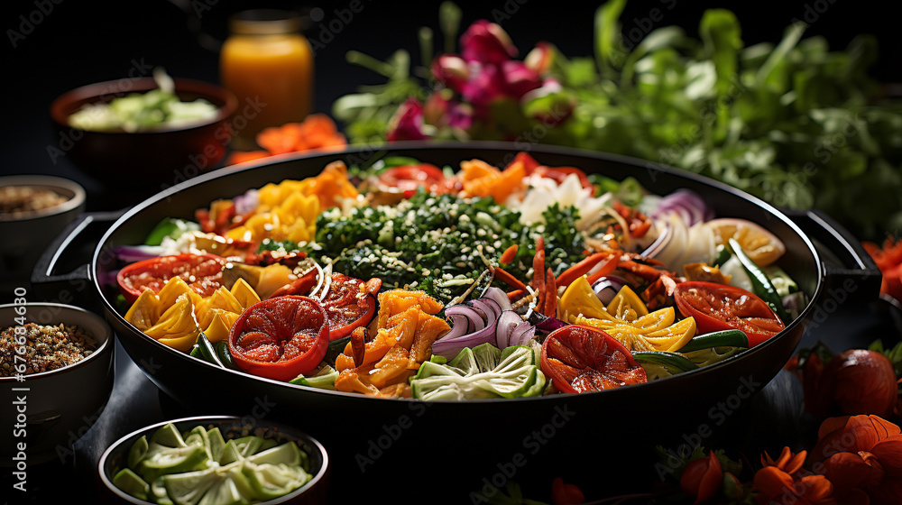 stir fried vegetables HD 8K wallpaper Stock Photographic Image stir fried vegetables HD 8K wallpaper Stock Photographic Image
