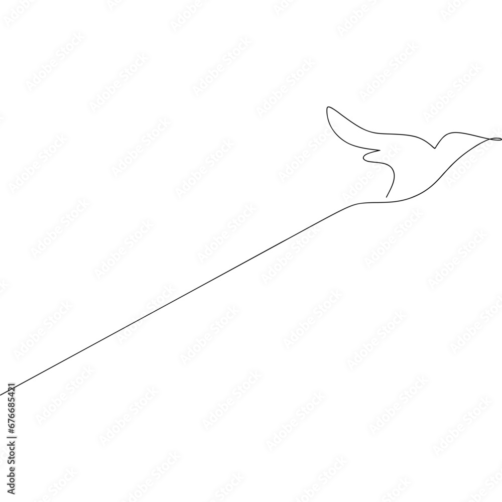 Flying Dove Line art Flying Dove Line art