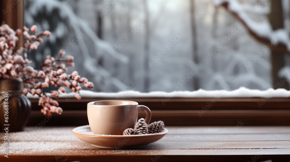 Winter Window Sill Background Free Space, Desktop Wallpaper Backgrounds