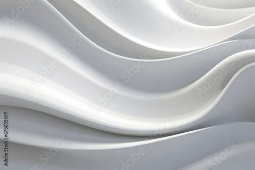 3d white paper background for design and presentation, in the style of smooth curves, layered abstract paintings, piles/stacks, light-filled, photo taken with nikon d750, eco-friendly craftsmanship