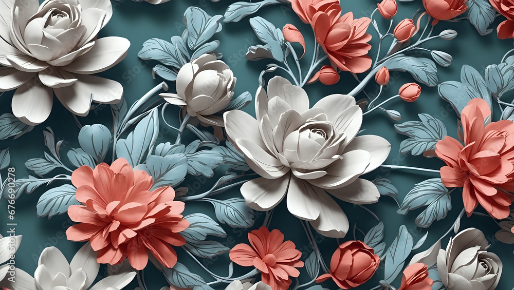abstract floral seamless pattern background abstract floral seamless pattern background