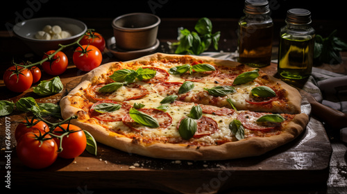 Classic Pizza Margherita Delight - Generative Ai