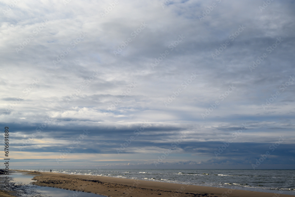 Baltic sea coast in autumn time. Baltic sea coast in autumn time.