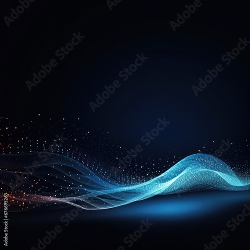 Abstract blue background with luxury lines.