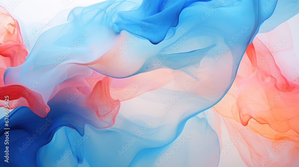 Abstract colorful watercolor drawn background. Fantasy sky with colorful smokes. Live wallpaper or screen saver.