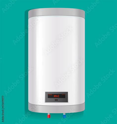 electric water geyser vector design