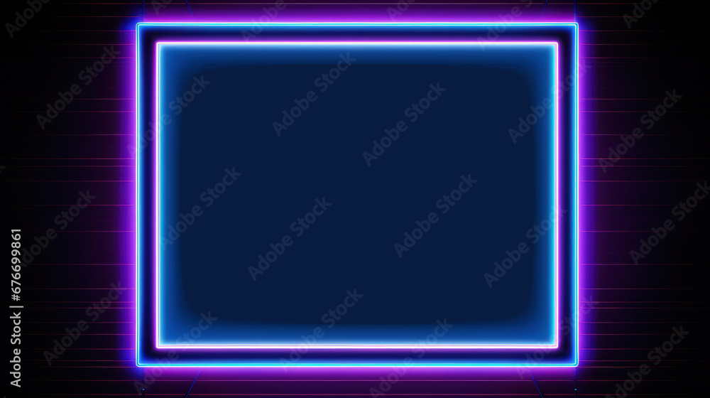 Horizontal frame mockup of neon light for Black friday sale marketing advertisment Horizontal frame mockup of neon light for Black friday sale marketing advertisment