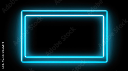 Horizontal frame mockup of neon light for Black friday sale marketing advertisment