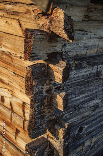 Sami people culture- Traditional wooden buildings and structures 