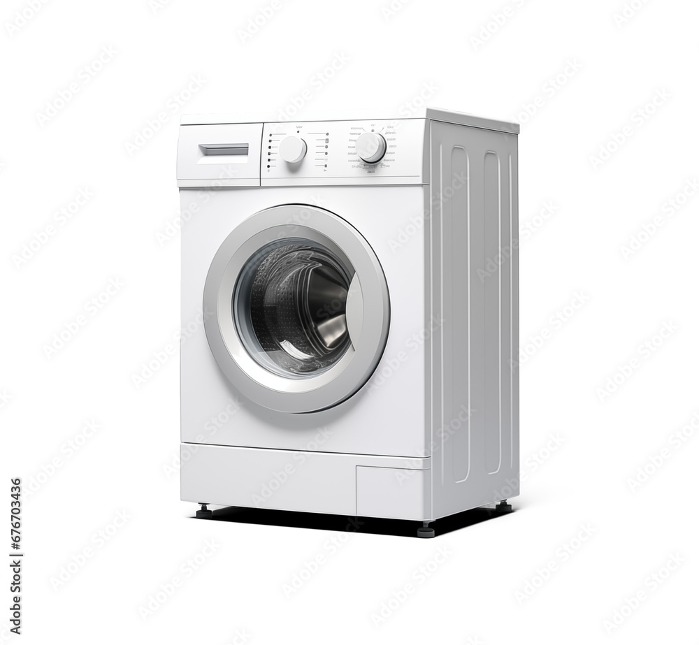 modern washing machine isolated on white background. 