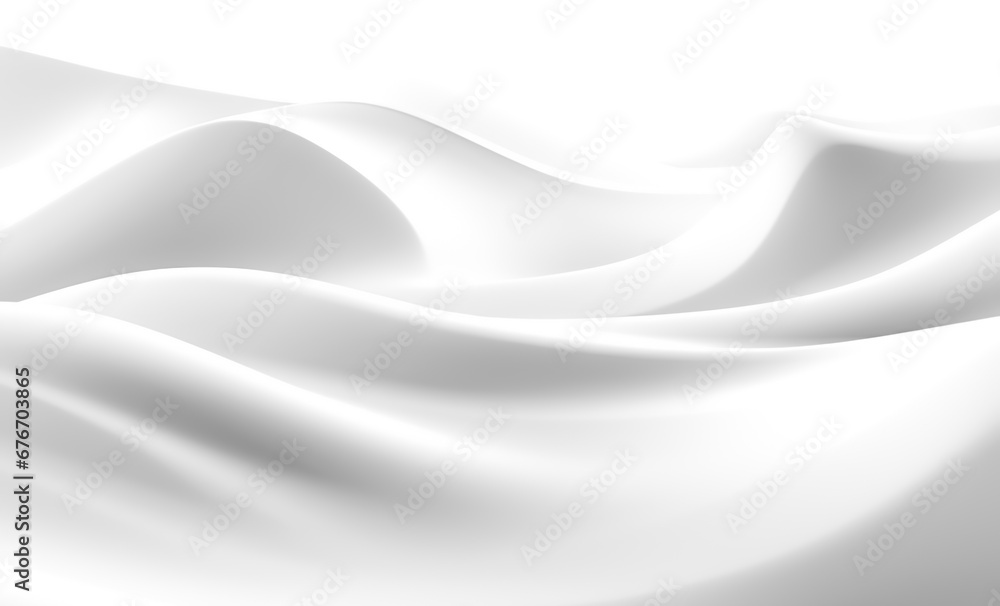 Fototapeta premium white smooth wave flowing background