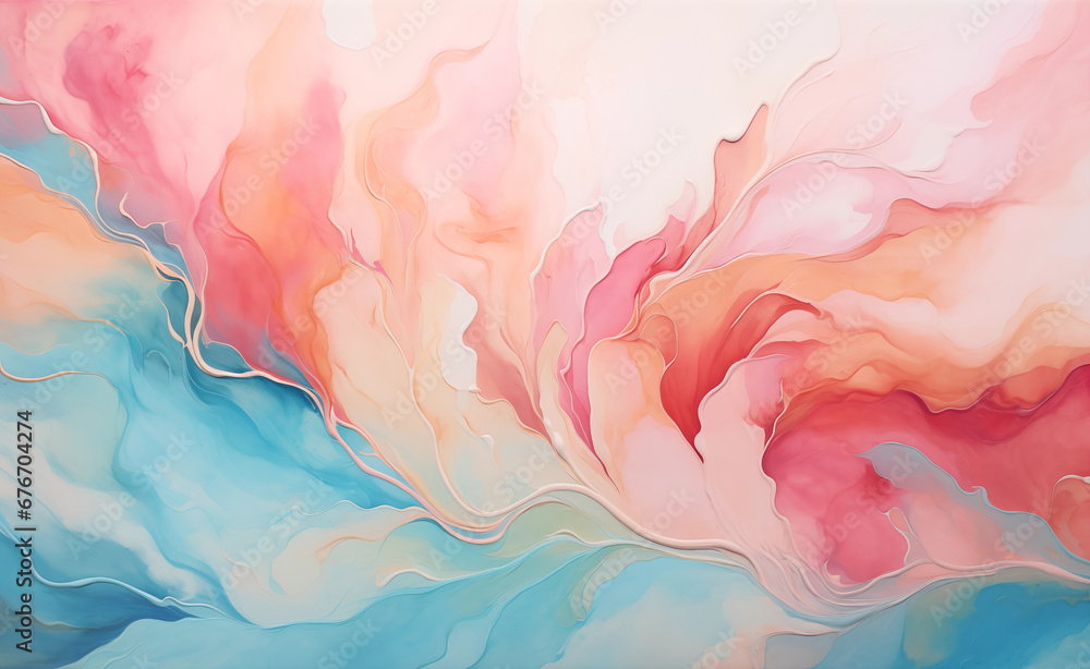 Serene and visually captivating abstract artwork inspired by nature. Explore organic shapes, fluid lines, and soothing colors