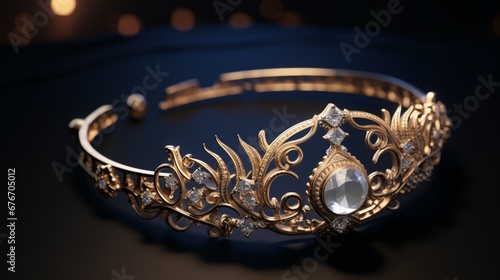 A beautifully ornate Armlet glistening in the moonlight.