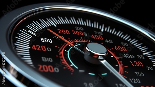 Gauges and Dials: Speedometer aur gauges ka close-up