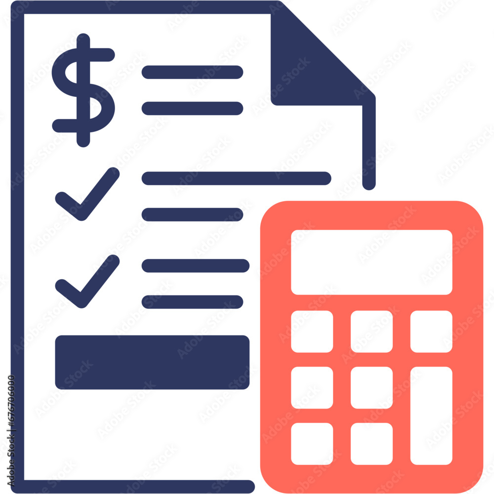 Tax Calculate Icon Tax Calculate Icon