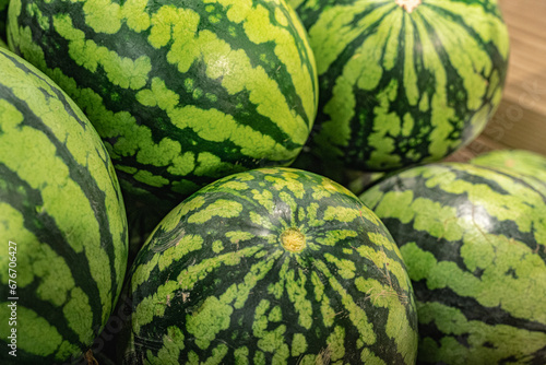 melons in a market