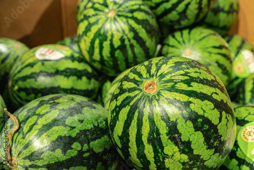 melons in a market