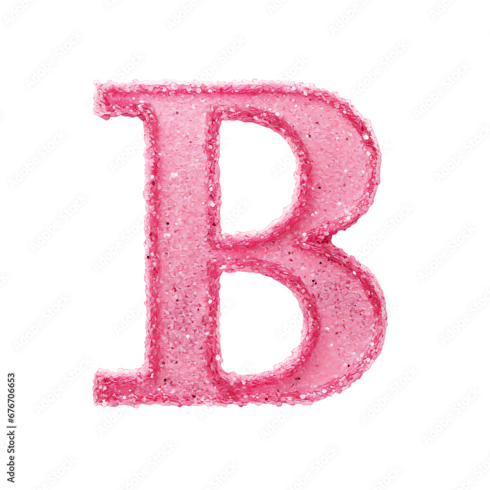 Pink glitter letter alphabet , transparent background Pink glitter letter alphabet , transparent background