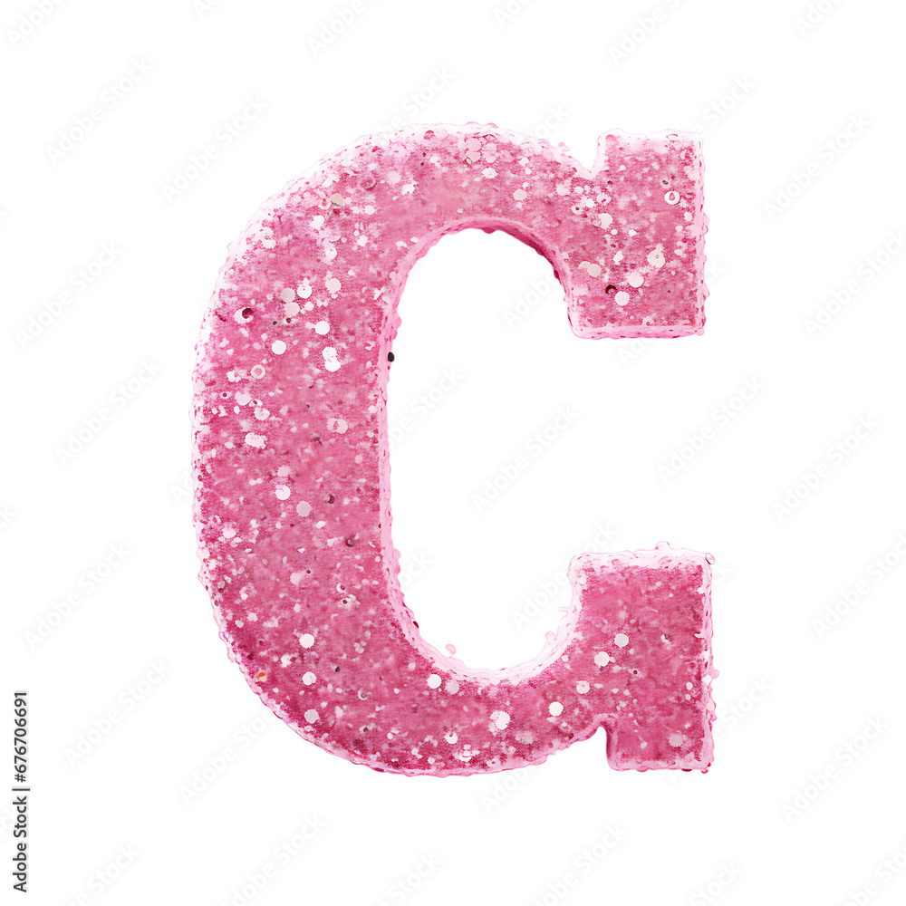 Pink glitter letter alphabet , transparent background Pink glitter letter alphabet , transparent background