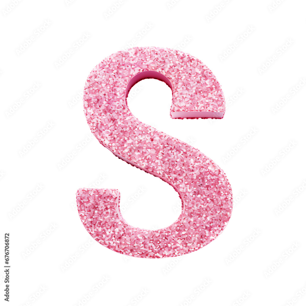 Pink glitter letter alphabet , transparent background Pink glitter letter alphabet , transparent background