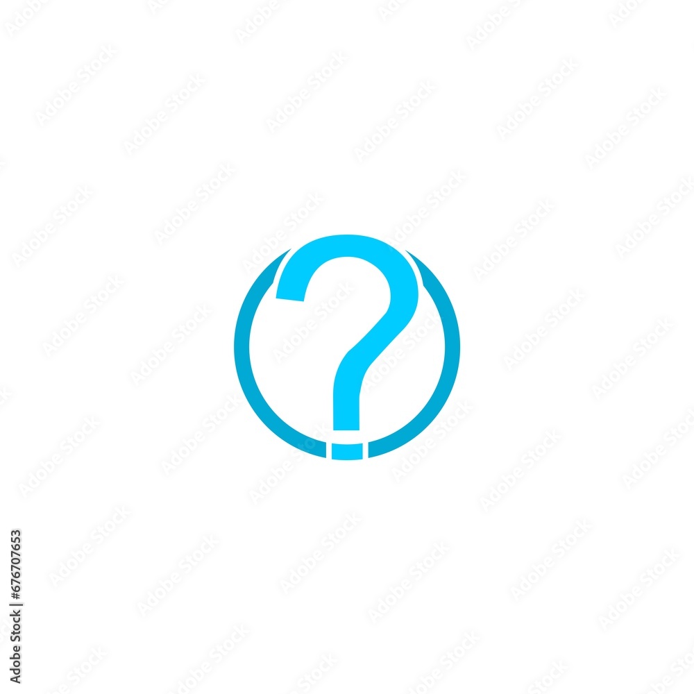 Question Mark Icon isolated on white background Question Mark Icon isolated on white background
