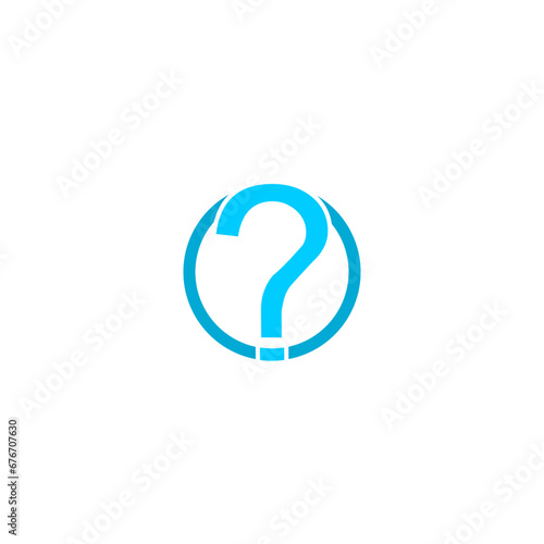 Question Mark Icon isolated on white background