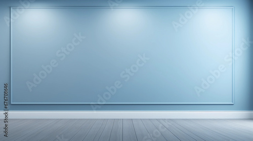 Blue background for product shots, studio lighting, product stand, copy space for text, minimalist, beautiful display