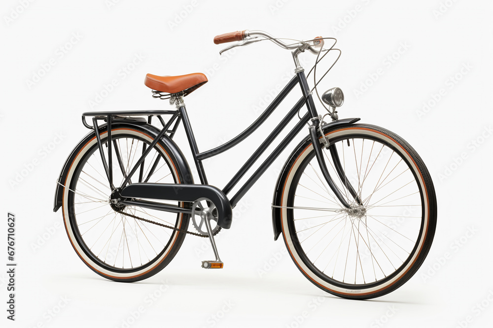 modern bicycle, isolated on white background