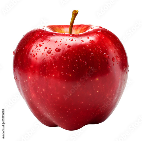red apple Isolated on a white background