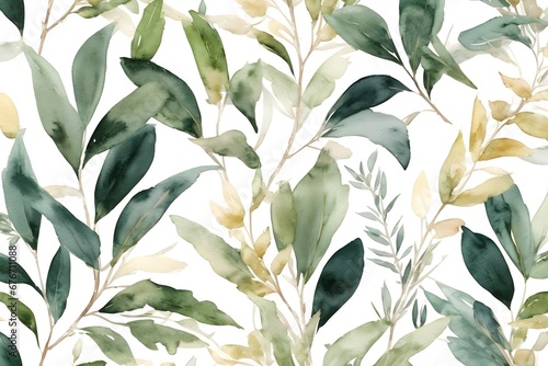 Watercolor Painting Banner, Background. Breathtaking Bouquet Of Delicate Flowers, Roses, And Lush Eucalyptus Greenery. Generative AI.