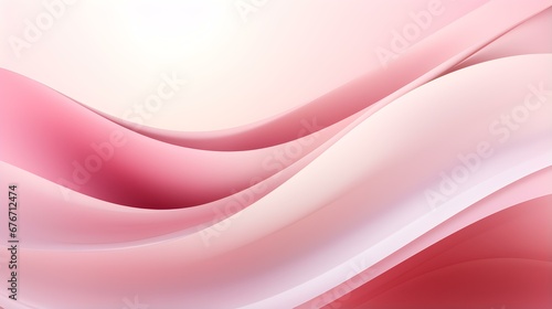 Abstract 3D Background of Curves and Swooshes in pink Colors. Elegant Presentation Template