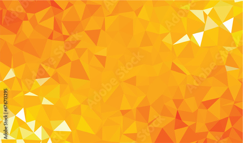 Orenge, polygon abstract background
 photo