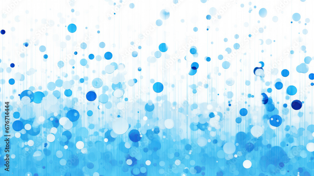 Abstract Blue Liquid Drops and Confetti Design Abstract Blue Liquid Drops and Confetti Design