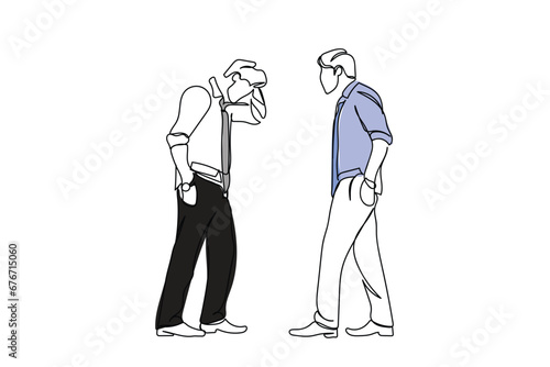  line art of a worried and disappointed man. A hopeless guy roaming around. Stages of grief. How to handles loss art.Vector of a stressful young person.Stressed adult man. Sadness. Young.directionless
